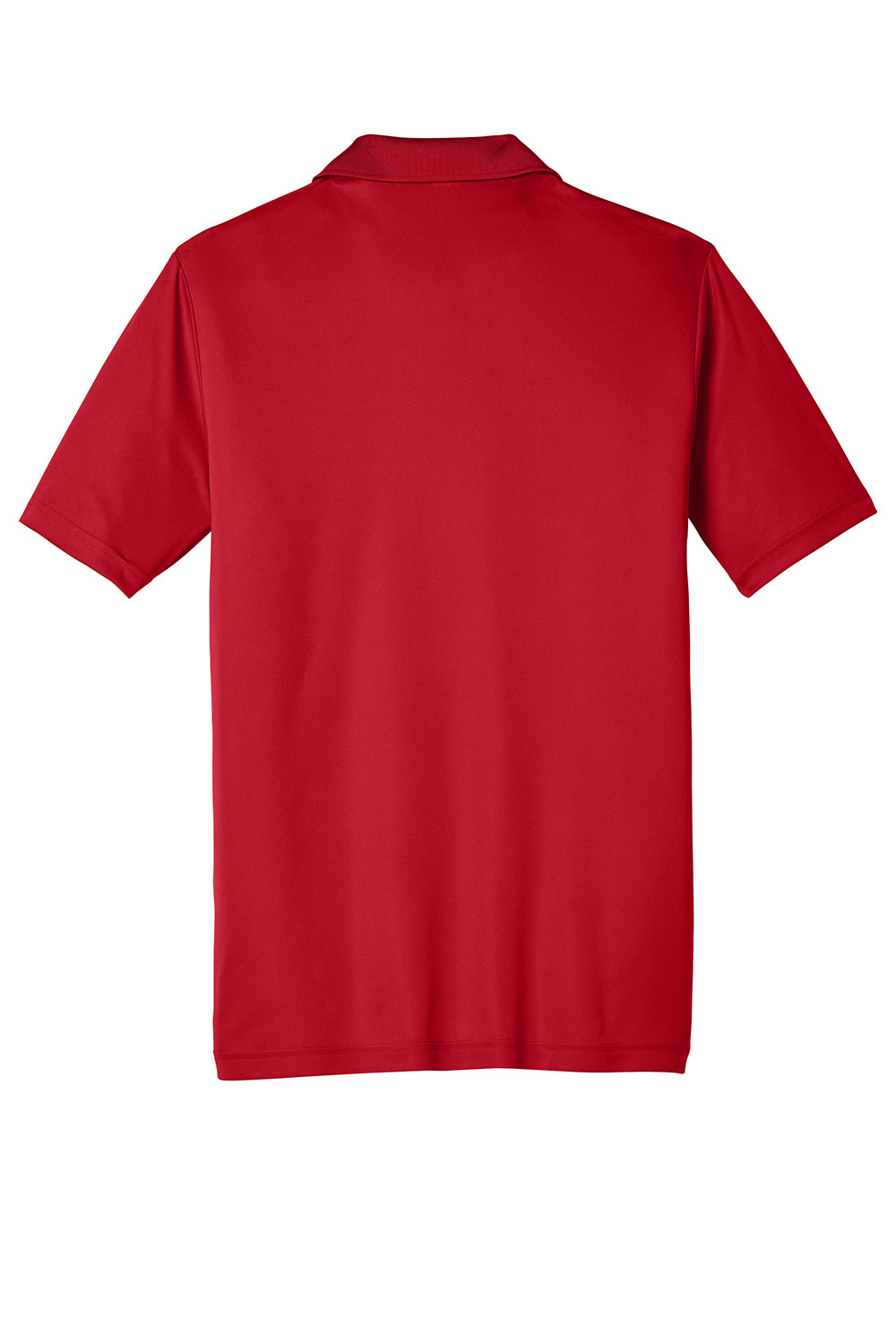 Sport-Tek ST550 Mens Competitor Moisture Wicking Short Sleeve Polo Shirt True Red Flat Back