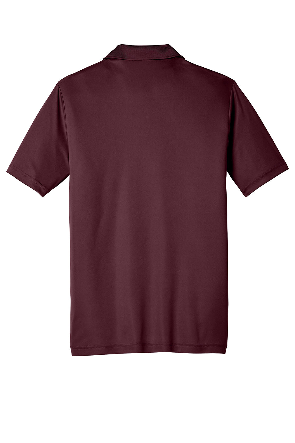 Sport-Tek ST550 Mens Competitor Moisture Wicking Short Sleeve Polo Shirt Maroon Flat Back