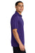 Sport-Tek ST550 Mens Competitor Moisture Wicking Short Sleeve Polo Shirt Purple Model Side