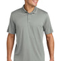 Sport-Tek Mens Competitor Moisture Wicking Short Sleeve Polo Shirt - Silver Grey