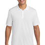 Sport-Tek Mens Competitor Moisture Wicking Short Sleeve Polo Shirt - White