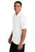 Sport-Tek ST550 Mens Competitor Moisture Wicking Short Sleeve Polo Shirt White Model Side