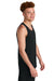 Sport-Tek ST551 Mens PosiCharge Competitor Rev Tank Top Black/White Model Side