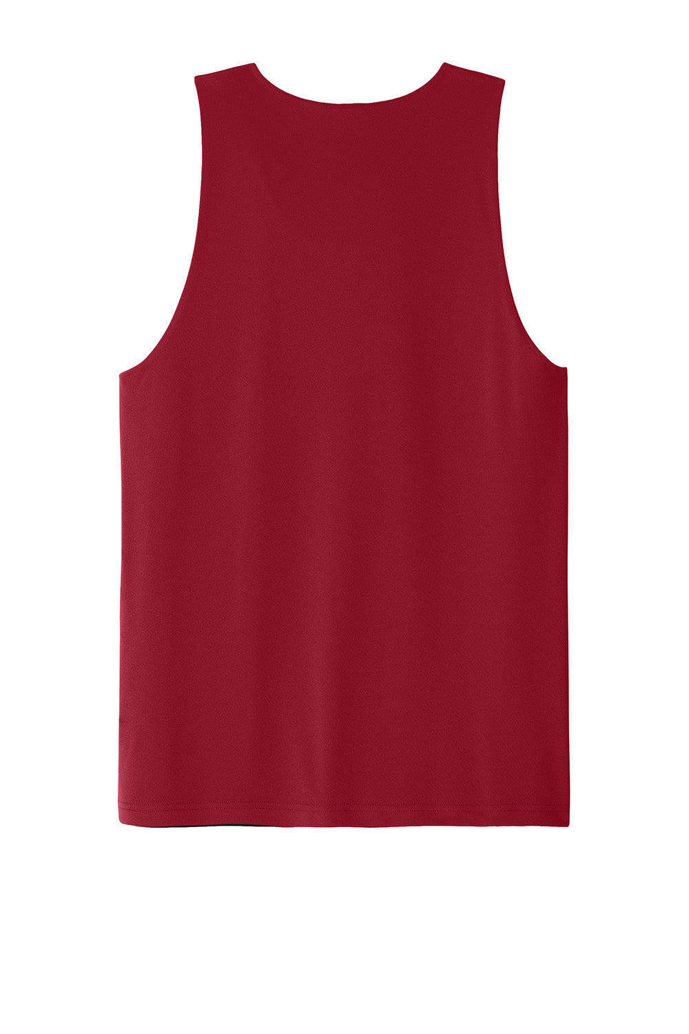 Sport-Tek ST551 Mens PosiCharge Competitor Rev Tank Top Deep Red/Black Flat Back