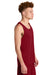 Sport-Tek ST551 Mens PosiCharge Competitor Rev Tank Top Deep Red/Black Model Side