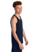 Sport-Tek ST551 Mens PosiCharge Competitor Rev Tank Top True Navy Blue/White Model Side