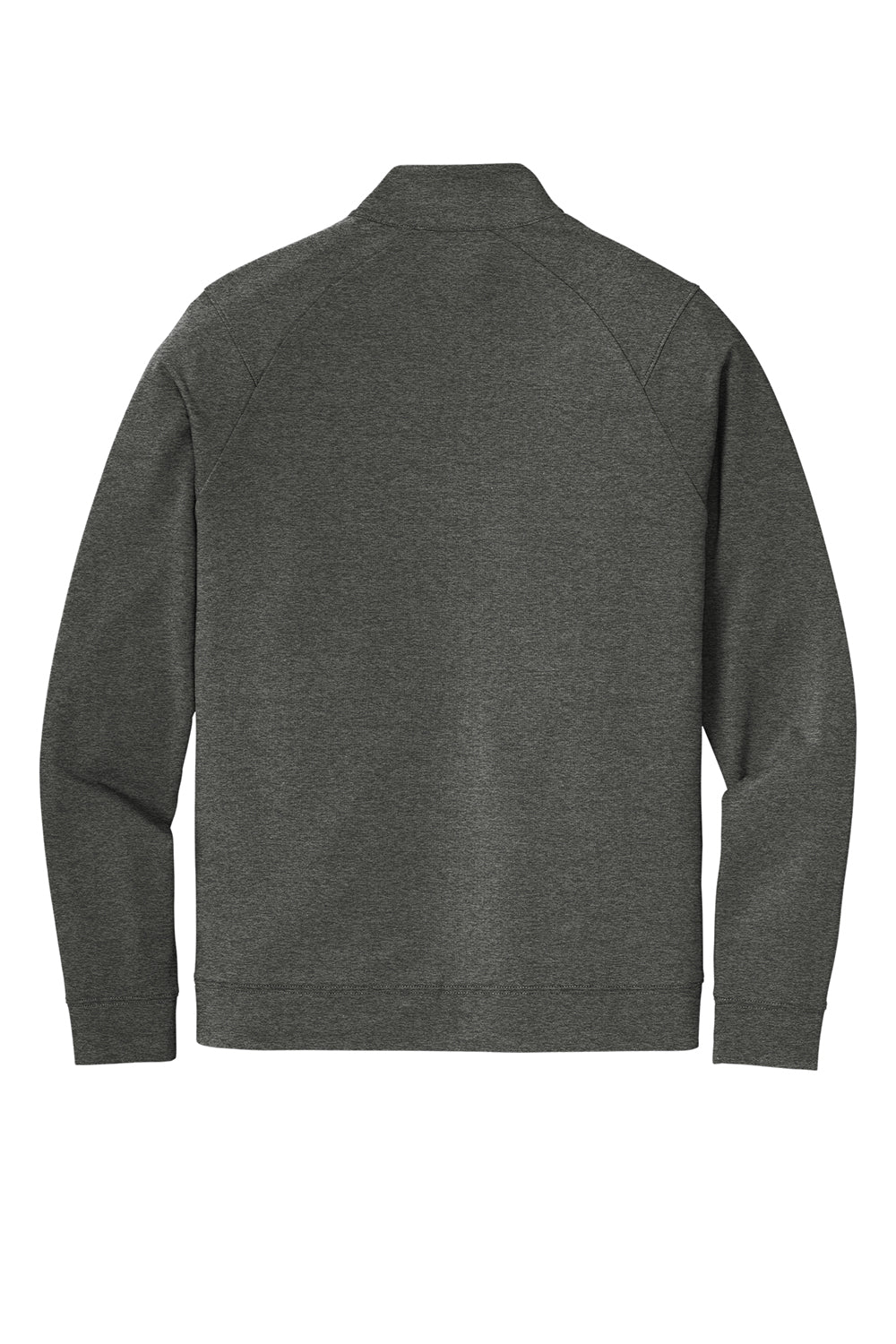 Sport-Tek ST560 Mens Flex Fleece Moisture Wicking Full Zip Sweatshirt Heather Dark Grey Flat Back