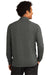 Sport-Tek ST560 Mens Flex Fleece Moisture Wicking Full Zip Sweatshirt Heather Dark Grey Model Back