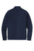 Sport-Tek ST560 Mens Flex Fleece Moisture Wicking Full Zip Sweatshirt True Navy Blue Flat Back