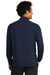 Sport-Tek ST560 Mens Flex Fleece Moisture Wicking Full Zip Sweatshirt True Navy Blue Model Back