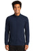 Sport-Tek ST560 Mens Flex Fleece Moisture Wicking Full Zip Sweatshirt True Navy Blue Model Front