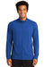 Sport-Tek ST560 Mens Flex Fleece Moisture Wicking Full Zip Sweatshirt True Royal Blue Model Front