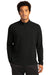 Sport-Tek ST561 Mens Flex Fleece Moisture Wicking 1/4 Zip Sweatshirt Black Model Front