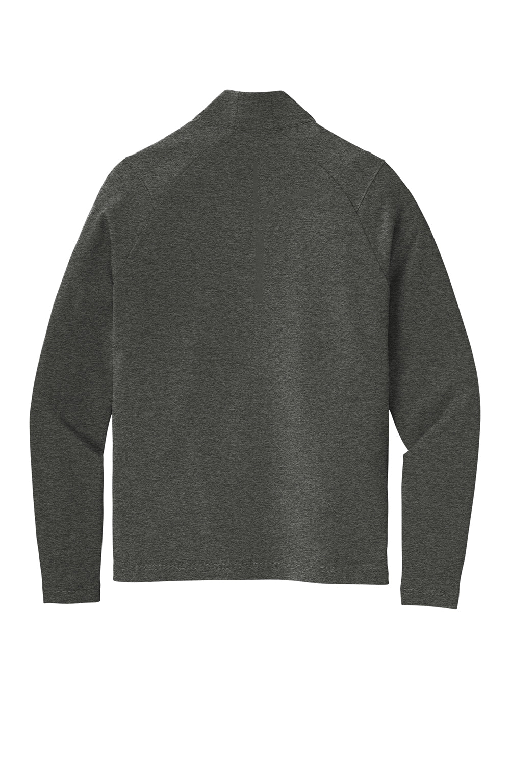 Sport-Tek ST561 Mens Flex Fleece Moisture Wicking 1/4 Zip Sweatshirt Heather Dark Grey Flat Back