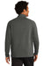 Sport-Tek ST561 Mens Flex Fleece Moisture Wicking 1/4 Zip Sweatshirt Heather Dark Grey Model Back