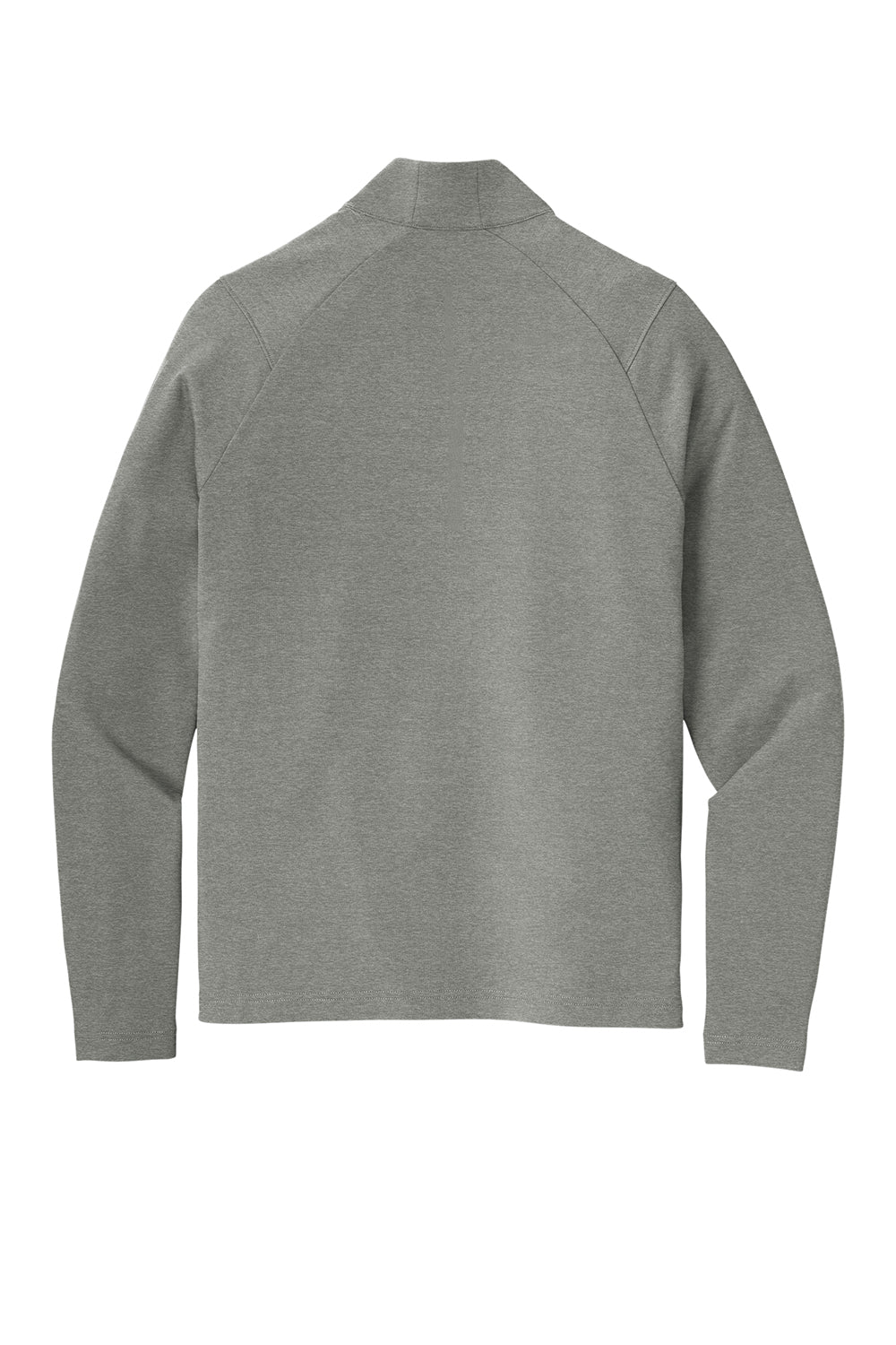 Sport-Tek ST561 Mens Flex Fleece Moisture Wicking 1/4 Zip Sweatshirt Heather Light Grey Flat Back