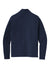 Sport-Tek ST561 Mens Flex Fleece Moisture Wicking 1/4 Zip Sweatshirt True Navy Blue Flat Back