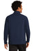 Sport-Tek ST561 Mens Flex Fleece Moisture Wicking 1/4 Zip Sweatshirt True Navy Blue Model Back