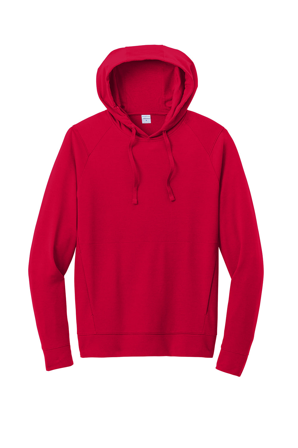 Sport-Tek ST562 Mens Flex Fleece Moisture Wicking Hooded Sweatshirt Hoodie Deep Red Flat Front