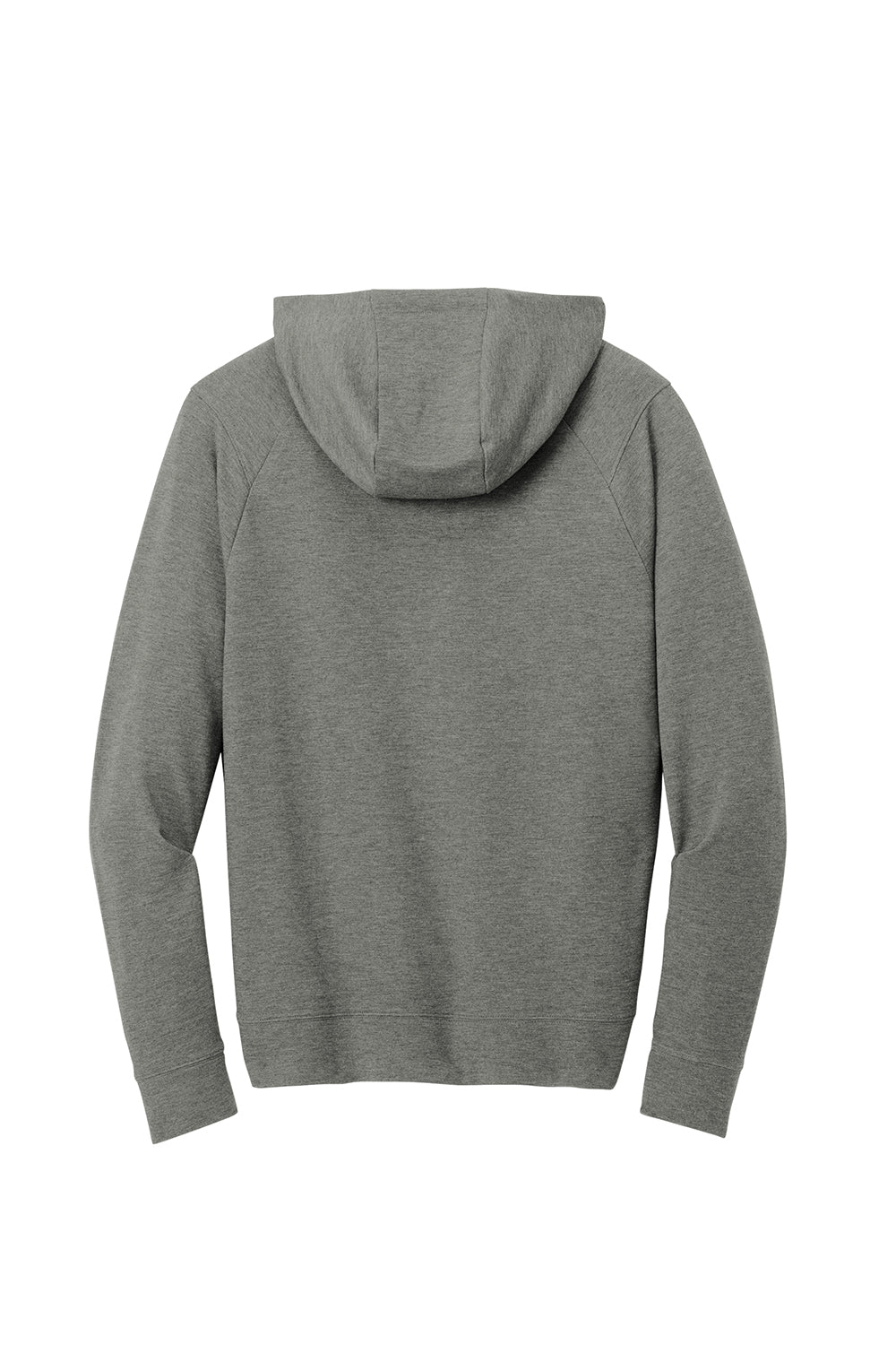 Sport-Tek ST562 Mens Flex Fleece Moisture Wicking Hooded Sweatshirt Hoodie Heather Light Grey Flat Back