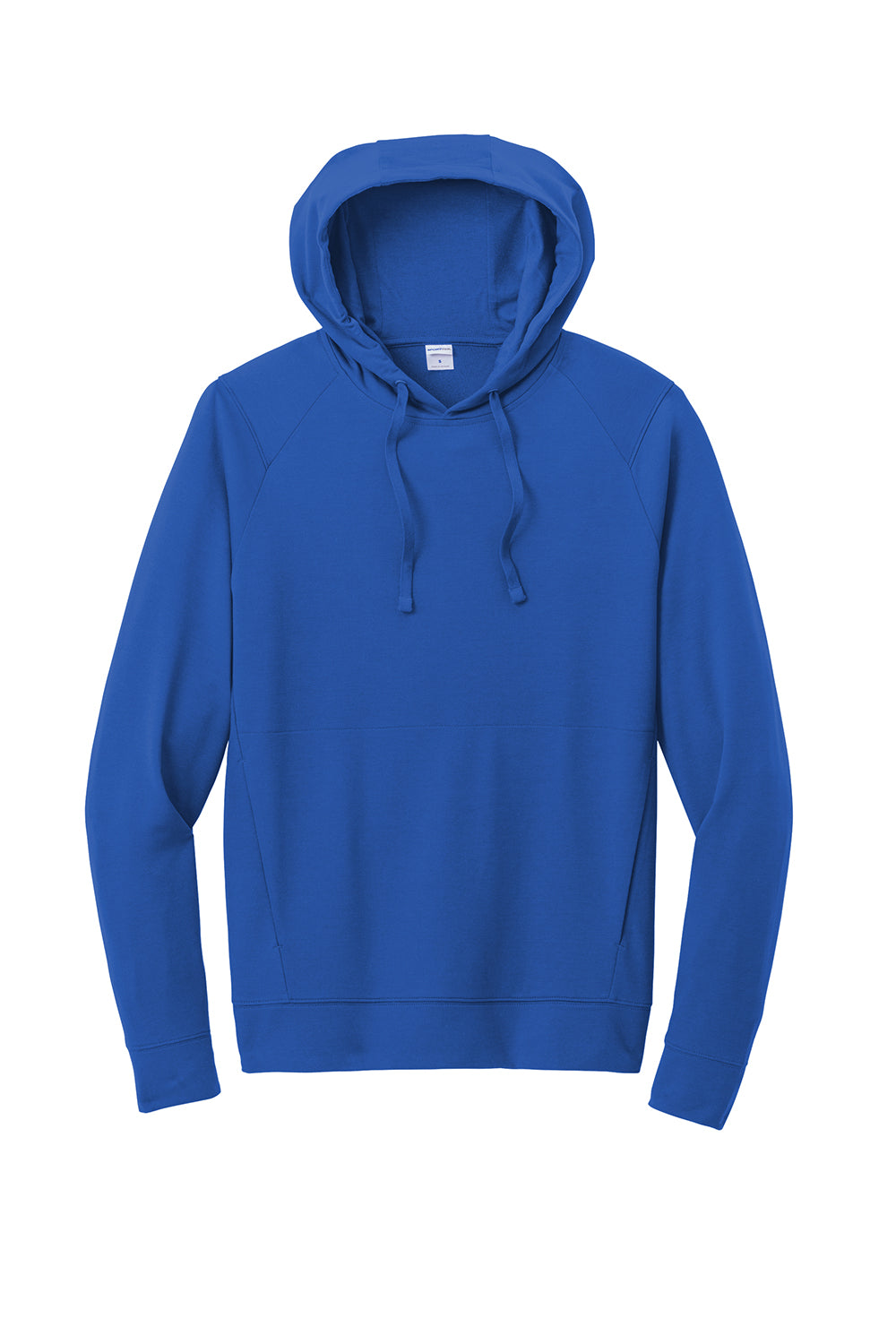 Sport-Tek ST562 Mens Flex Fleece Moisture Wicking Hooded Sweatshirt Hoodie True Royal Blue Flat Front