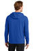 Sport-Tek ST562 Mens Flex Fleece Moisture Wicking Hooded Sweatshirt Hoodie True Royal Blue Model Back