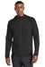 Sport-Tek ST570 Mens Strive PosiCharge Full Zip Hooded Sweatshirt Hoodie Black Model Front