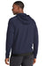 Sport-Tek ST570 Mens Strive PosiCharge Full Zip Hooded Sweatshirt Hoodie True Navy Blue Model Back