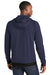 Sport-Tek ST571 Mens Strive PosiCharge Hooded Sweatshirt Hoodie True Navy Blue Model Back