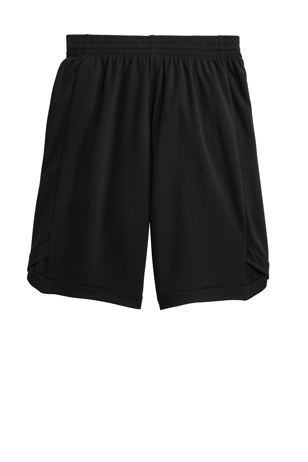 Sport-Tek ST575 Mens Position PosiCharge Shorts w/ Pockets Black Flat Back