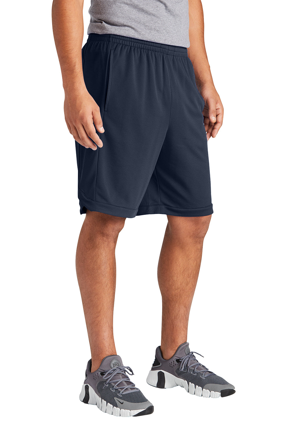 Sport-Tek ST575 Mens Position PosiCharge Shorts w/ Pockets True Navy Blue Model 3q