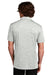 Sport-Tek ST590 Mens Electric Heather Moisture Wicking Short Sleeve Polo Shirt Silver Grey Electric Model Back