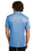 Sport-Tek ST590 Mens Electric Heather Moisture Wicking Short Sleeve Polo Shirt True Royal Blue Electric Model Back