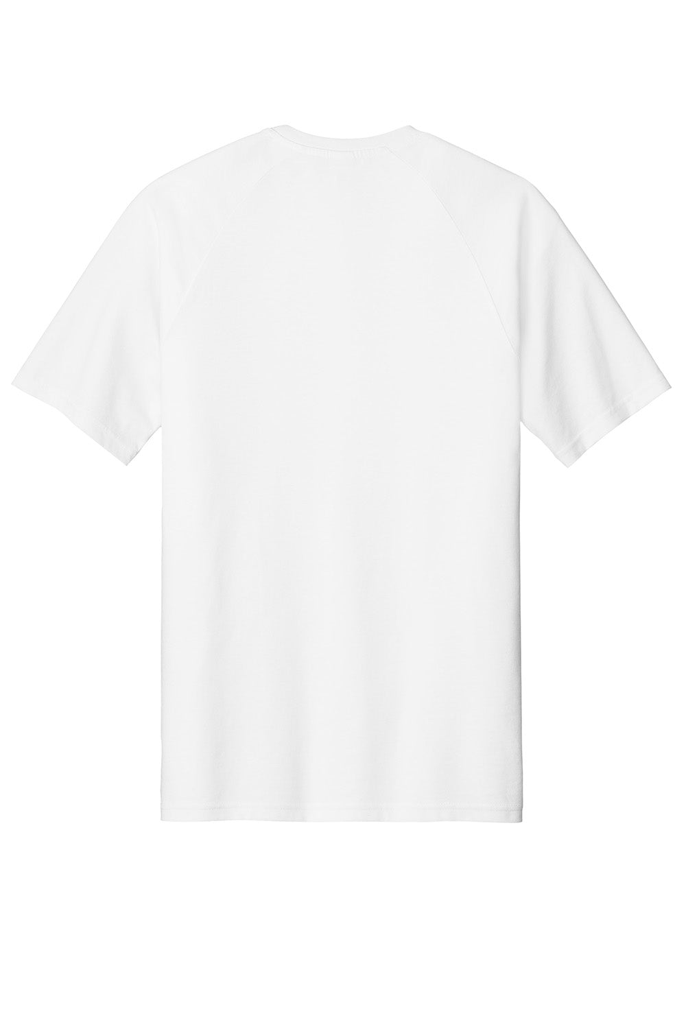 Sport-Tek ST6040 Mens Halftime Raglan Short Sleeve Crewneck T-Shirt White Flat Back