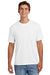 Sport-Tek ST6040 Mens Halftime Raglan Short Sleeve Crewneck T-Shirt White Model Front