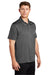 Sport-Tek ST630 Mens Tough Moisture Wicking Short Sleeve Polo Shirt Dark Smoke Grey Model 3q