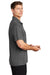 Sport-Tek ST630 Mens Tough Moisture Wicking Short Sleeve Polo Shirt Dark Smoke Grey Model Side