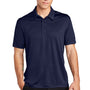 Sport-Tek Mens Tough Moisture Wicking Short Sleeve Polo Shirt - True Navy Blue