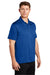 Sport-Tek ST630 Mens Tough Moisture Wicking Short Sleeve Polo Shirt True Royal Blue Model 3q