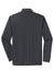 Sport-Tek ST640LS Mens RacerMesh Moisture Wicking Long Sleeve Polo Shirt Graphite Grey Flat Back