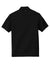 Sport-Tek ST640P Mens RacerMesh Moisture Wicking Short Sleeve Polo Shirt w/ Pocket Black Flat Back