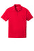 Sport-Tek ST640P Mens RacerMesh Moisture Wicking Short Sleeve Polo Shirt w/ Pocket True Red Flat Front