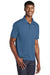 Sport-Tek ST640 Mens RacerMesh Moisture Wicking Short Sleeve Polo Shirt Dawn Blue Model 3q