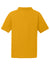 Sport-Tek ST640 Mens RacerMesh Moisture Wicking Short Sleeve Polo Shirt Gold Flat Back