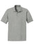 Sport-Tek ST640 Mens RacerMesh Moisture Wicking Short Sleeve Polo Shirt Heather Grey Flat Front