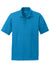 Sport-Tek ST640 Mens RacerMesh Moisture Wicking Short Sleeve Polo Shirt Pond Blue Flat Front