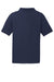 Sport-Tek ST640 Mens RacerMesh Moisture Wicking Short Sleeve Polo Shirt True Navy Blue Flat Back