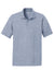 Sport-Tek ST640 Mens RacerMesh Moisture Wicking Short Sleeve Polo Shirt Heather True Navy Blue Flat Front