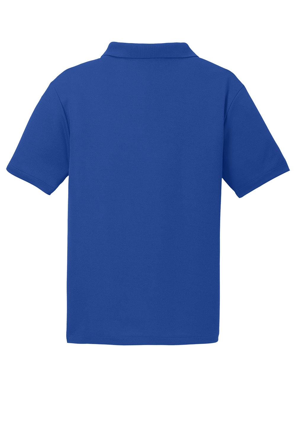 Sport-Tek ST640 Mens RacerMesh Moisture Wicking Short Sleeve Polo Shirt True Royal Blue Flat Back