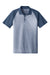 Sport-Tek ST641 Mens RacerMesh Moisture Wicking Short Sleeve Polo Shirt Heather True Navy Blue/True Navy Blue Flat Front